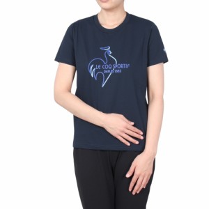 ルコックスポルティフ(lecoqsportif)ヘランカサンスクリーン 半袖Tシャツ QMWXJA01 NV(Lady’s)