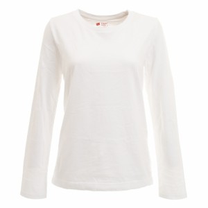 ヘインズ(Hanes)Tシャツ レディース 長袖 クルーネックロングスリーブ 2枚組 HW5440 998(Lady’s)