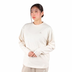 アディダス(adidas)エッセンシャルズ プラス スモールロゴ 長袖Tシャツ KVF86-JF1425(Lady’s)