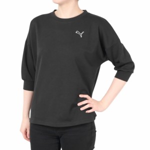 プーマ(PUMA)MOTION MX 3/4 Tシャツ 680717 01 BLK(Lady’s)