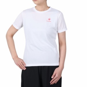 ルコックスポルティフ(lecoqsportif)エコペット ショートスリーブシャツ QMWTJA30Z WHT(Lady’s)