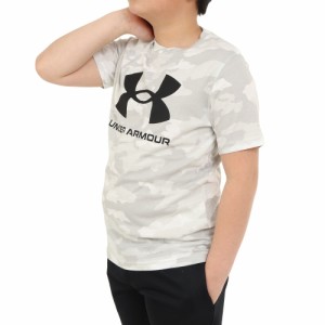 【ポイント10％！ 5/23 21:00〜22:59限定】アンダーアーマー(UNDER ARMOUR)半袖Tシャツ ジュニア SPORSTYLE ロゴ AP  1376733 101(…