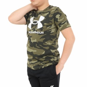 【ポイント10％！ 5/23 21:00〜22:59限定】アンダーアーマー(UNDER ARMOUR)半袖Tシャツ ジュニア SPORSTYLE ロゴ AP 1376733 391(J…