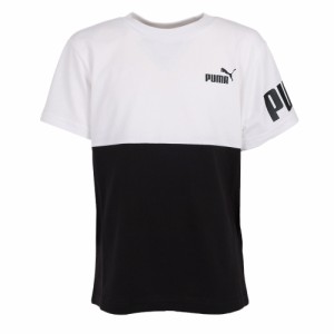 プーマ(PUMA)半袖 Tシャツ キッズ ボーイズ PUMA POWER 675170 02 WHT(Jr)