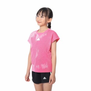 アディダス(adidas)ジュニア フューチャーアイコン 総柄プリント コットンTシャツ KMX14-IT9034(Jr)