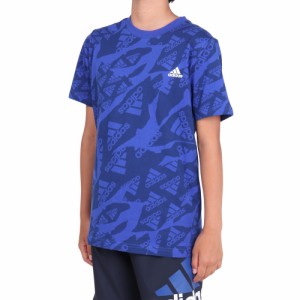 アディダス(adidas)エッセンシャルズ 総柄プリント 半袖Tシャツ KOS11-IS2553(Jr)