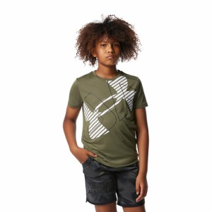 アンダーアーマー(UNDER ARMOUR)ジュニア テック ショートスリーブTシャツ スーパービッグロゴ 1378273 3…