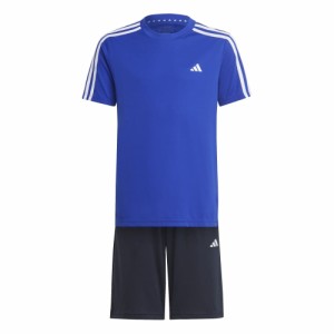 アディダス(adidas)半袖Tシャツ キッズ 上下セットAEROREADY スリーストライプス ECM35-IC5669(J…