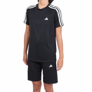 アディダス(adidas)半袖Tシャツ キッズ 上下セット AEROREADY スリーストライプス ECM35-IC5670(…