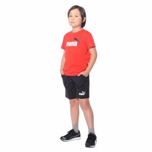 プーマ(PUMA)ボーイズ 半袖Tシャツ & ショーツセット 849616 21 RED(Jr)