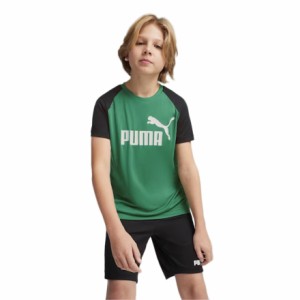 プーマ(PUMA)ボーイズ ポリ 半袖Tシャツ & ショーツセット 849634 86 GRN(Jr)