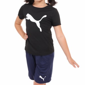 プーマ(PUMA)Tシャツ 半袖 キッズ ガールズ 女の子 ESS アクティブ Tシャツ 黒 ブラック 589039 01 B…