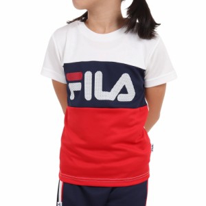 フィラ(FILA)ガールズ 半袖ロゴTシャツ 113-700 OWT(Jr)