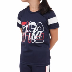 フィラ(FILA)ガールズ 半袖Tシャツ 113-704 NV(Jr)