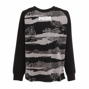 プーマ(PUMA)長袖Tシャツ ALPHA 671900 01 BLK(Jr)