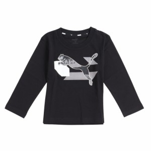 プーマ(PUMA)ボーイズ ALPHA 長袖 Tシャツ 672628 01 BLK(Jr)