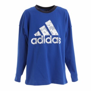 アディダス(adidas)ロゴ 長袖Tシャツ ZH187-HM7178(Jr)