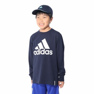 【ポイント10％！ 6/3 21:00〜22:59限定】アディダス(adidas)キッズ エッセンシャルズ プラス ビッグロゴ 長袖Tシャツ KWF34-JE1721(Jr)