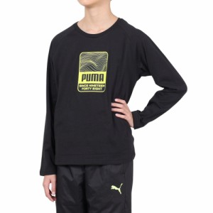 プーマ(PUMA)ジュニア アクティブスポーツ 長袖Tシャツ 681349 01 BLK(Jr)