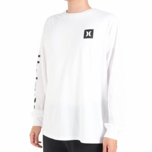 ハーレー(HURLEY)カットソー 長袖 ホワイト 白 SLEEVE LOGO 長袖Tシャツ MLS2312031-WHT(M…