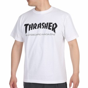 スラッシャー(THRASHER)Tシャツ メンズ 半袖 MAG LOGO TH8101WHT カットソー(Men’s)