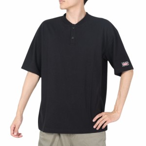 スライド(SLYDE)ヘンリーネック半袖Tシャツ SLYM018-BLK(Men’s)