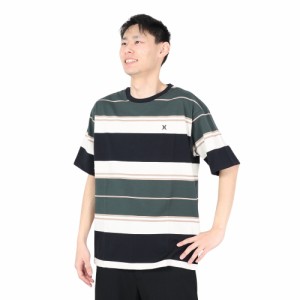 ハーレー(HURLEY)OVRSZ BORDER 半袖Tシャツ MSS2310023-BLK(Men’s)