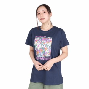 ロキシー(ROXY)GETTING LOST IN P 半袖Tシャツ 24SPRST241601YNVY(Lady’s)