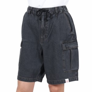 ヤックパック(YAK PAK)デニム カーゴショーツ 4510012-01 BLK(Men’s、Lady’s)