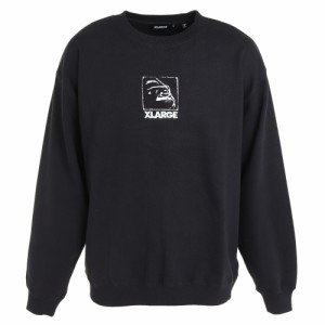 エクストララージ(XLARGE)スウェットシャツ メンズ SQUARE ロゴ クルーネック 101233012010-BLAC…