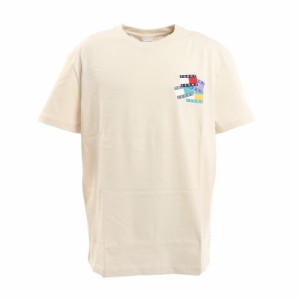 トミー ジーンズ(TOMMY JEANS)BADGE OVERLAY 半袖Tシャツ DM12441-YBI(Men’s)