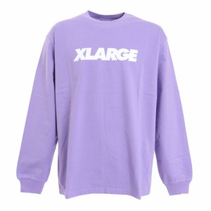 エクストララージ(XLARGE)STANDARD ロゴロングスリーブTシャツ 101221011003-PURPLE(Men’…