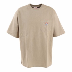 ベンデイビス(BEN DAVIS)ビッグシルエット ワンポイント ポケットTシャツ 2580000-BEI(Men’s)