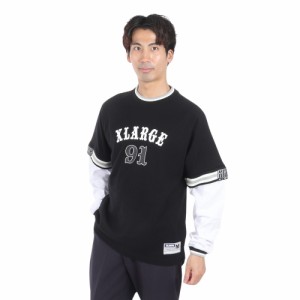 エクストララージ(XLARGE)91 LAYERD 長袖シャツ 101242011035-BLACK(Men’s)