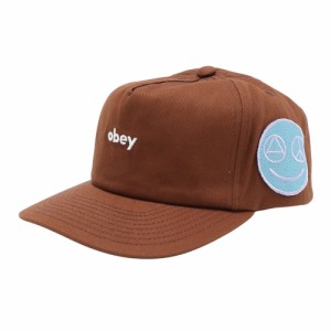 オベイ(OBEY)FRANK 5 PANEL SNAPBACK キャップ 100490091BRN22U(Men’s)