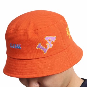 エクストララージ(XLARGE)FLOWER EMBROIDERED ハット 101224051006-ORANGE(Men’…