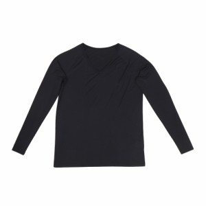 クー(Coo.)ドライプラスクール Vネック 長袖アンダーシャツ 891CO4GC0013 BLK(Men’s)