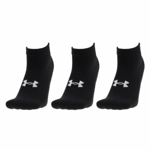 アンダーアーマー(UNDER ARMOUR)コア ローカットソックス 3足組 1361574 001(Men’s、Lady’s)