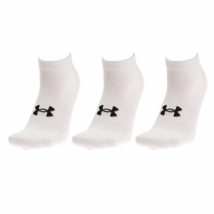 【ポイント10％！ 5/23 21:00〜22:59限定】アンダーアーマー(UNDER ARMOUR)コア ローカットソックス 3足組 1361574 100(Men’s、Lady’s)