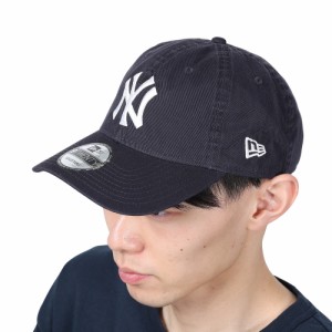 ニューエラ(NEW ERA)9TWENTY クロスストラップ ウォッシュドコットン ニューヨーク・ヤンキース ネイビー × ホ…