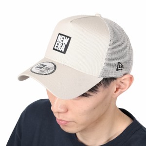 ニューエラ(NEW ERA)9FORTY A-Frame トラッカー スクエアニューエラ ウーブンパッチ キャップ ストーン …