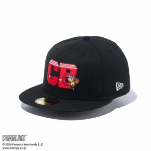 ニューエラ(NEW ERA)59FIFTY ピーナッツ チャーリー・ブラウン 野球 ブラック キャップ 14124367(Me…