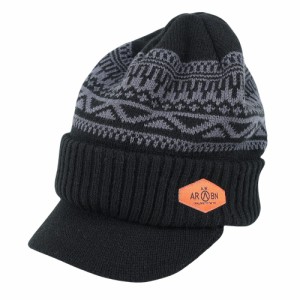 エアボーン(ARBN)ニット帽 ワークニットキャップ AR23FW-CAP001BLK(Men’s)