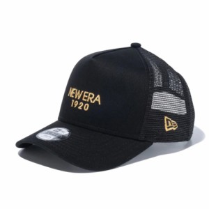 ニューエラ(NEW ERA)ユース 9FORTY A-Frame トラッカー NEW ERA 1920 キャップ ブラック×ゴ…