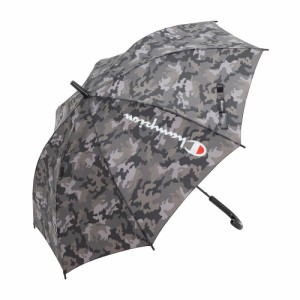 チャンピオン(CHAMPION)雨傘 長傘 迷彩 60cm ジャンプ傘 耐風 CHS49JP60 BK 黒(Jr)