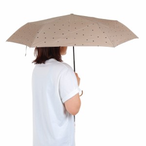 ワールド パーティー(W.P.C)雨傘 折りたたみ傘 ミルキードット mini 6375-011-002 ブラウン(Lady’…