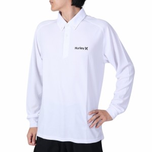 ハーレー(HURLEY)ゴルフウェア PHANTOM OAO 長袖ポロシャツ MKT2312039-OWHT(Men’s)