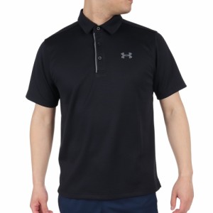 アンダーアーマー(UNDER ARMOUR)ゴルフウェア ポロシャツ メンズ テックポロシャツ 1290140 BLK/GPH…