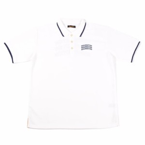 レザレクション(Resurrection)ゴルフウェア 吸水 速乾 トリプルアーチロゴ半袖ポロシャツ PS12-M WH(Me…