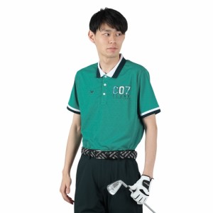 クランク(CLUNK)ゴルフウェア 接触冷感 吸汗 速乾 半袖ポロシャツ CL5PTG17 DGRN(Men’s)